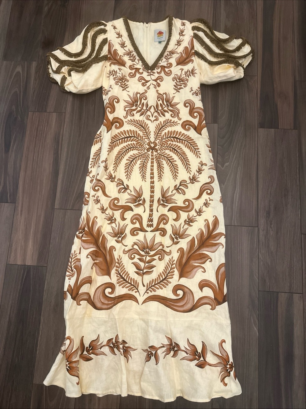 FARM Rio
Milani Bead Trim
Mixed Print Linen Maxi
Dress Size M - Picture 5 of 8